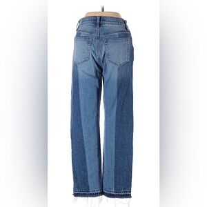 LOFT Two-Tone Blue Flare Jeans